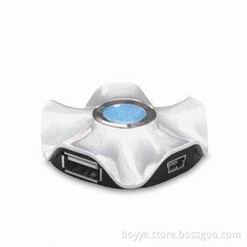 4-port USB Hub with Plug-and-play Function, Chains Up to 127 USB Devices